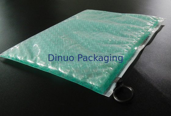 Mạnh mẽ rõ ràng nhựa Zipper Zipper túi bong bóng với in bằng đồng