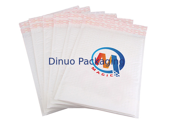 White Padded Bubble Poly Mailer Phong bì để mua sắm trực tuyến / chuyển phát nhanh