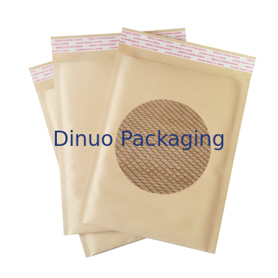 Túi thư bằng giấy có thể phân hủy sinh học bằng nhựa miễn phí Đệm tổ ong để giao hàng