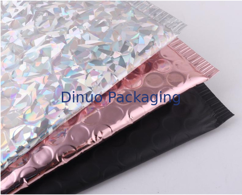 Holographic Bubble Foil Vận chuyển Túi gửi Thư bằng kim loại Phong bì độn
