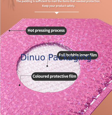 Bưu chính in tùy chỉnh Poly Holographic Bubble Mailers Túi vận chuyển phong bì