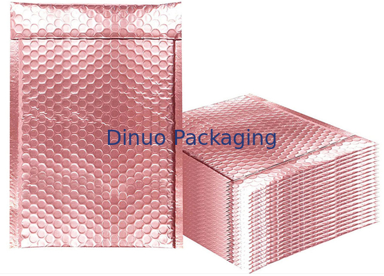 6 x 10 Phong bì có đệm in tùy chỉnh Túi bong bóng gửi thư Giấy bạc kim loại lấp lánh