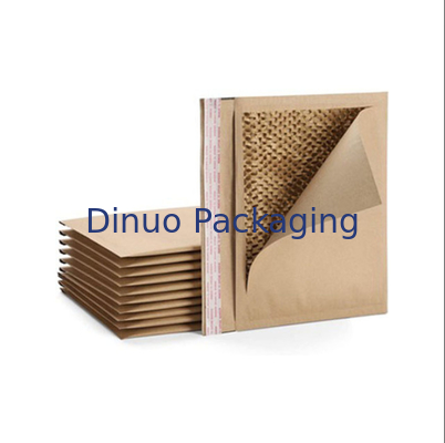 100% giấy Kraft Chuyển phát nhanh Túi giao hàng tổ ong Đệm giấy