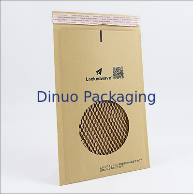 Phong bì sóng Kraft có hình dạng di động được đệm giấy tổ ong để vận chuyển