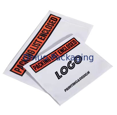 Logo in rõ ràng Danh sách đóng gói bền Chèn phong bì Poly Mailer túi tài liệu cho hậu cần