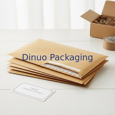 3 đến 4mm Độ dày Kraft Bubble Mailers Featuring Poly Bubble Inside Material Bìa bảo vệ bền cho vận chuyển