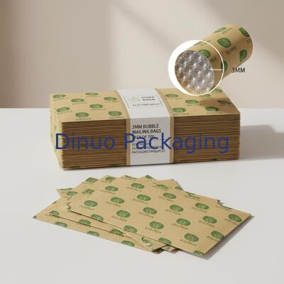 Túi gửi thư bong bóng có chiều cao bong bóng 3MM Gói 100 thiết kế logo tùy chỉnh Thân thiện với môi trường Bao bì bảo vệ bền bỉ Phong bì